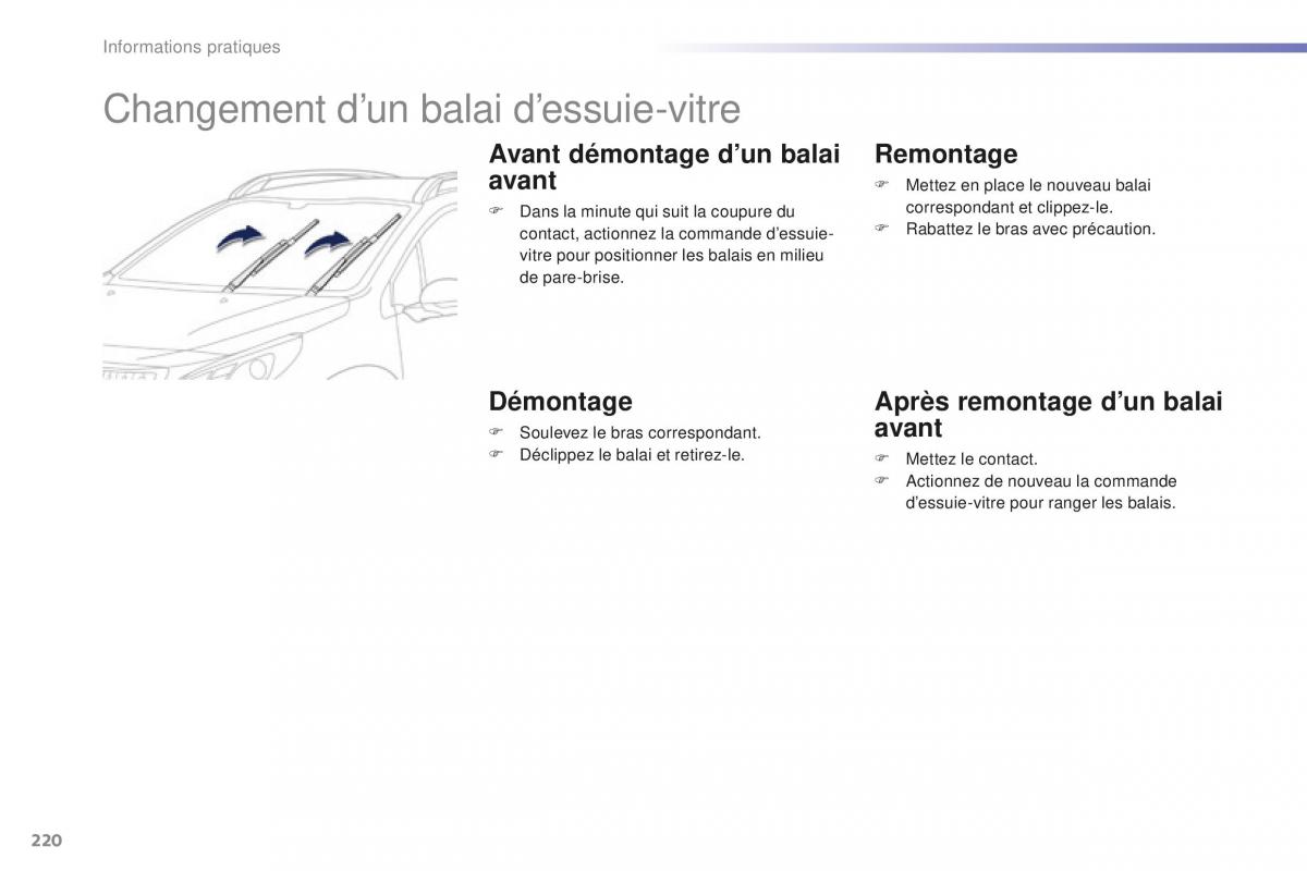 Peugeot 2008 FL manuel du proprietaire / page 222