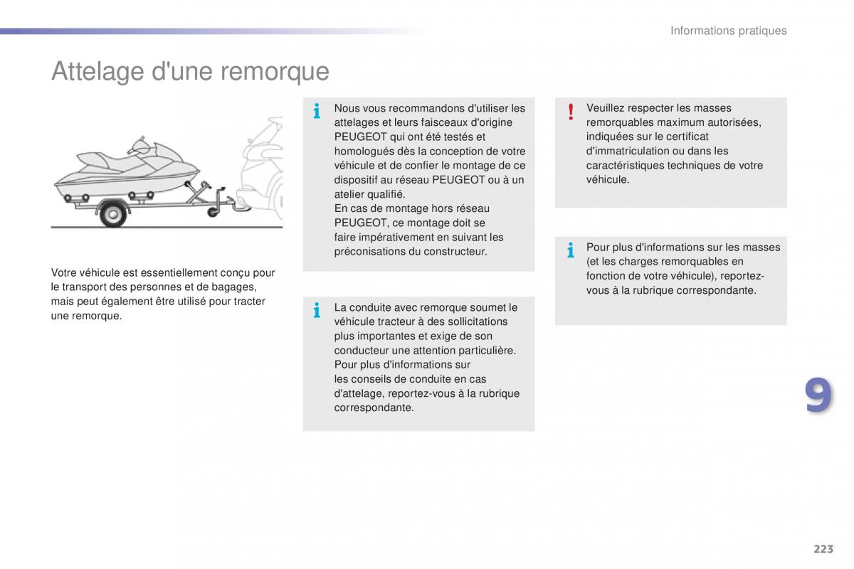 Peugeot 2008 FL manuel du proprietaire / page 225