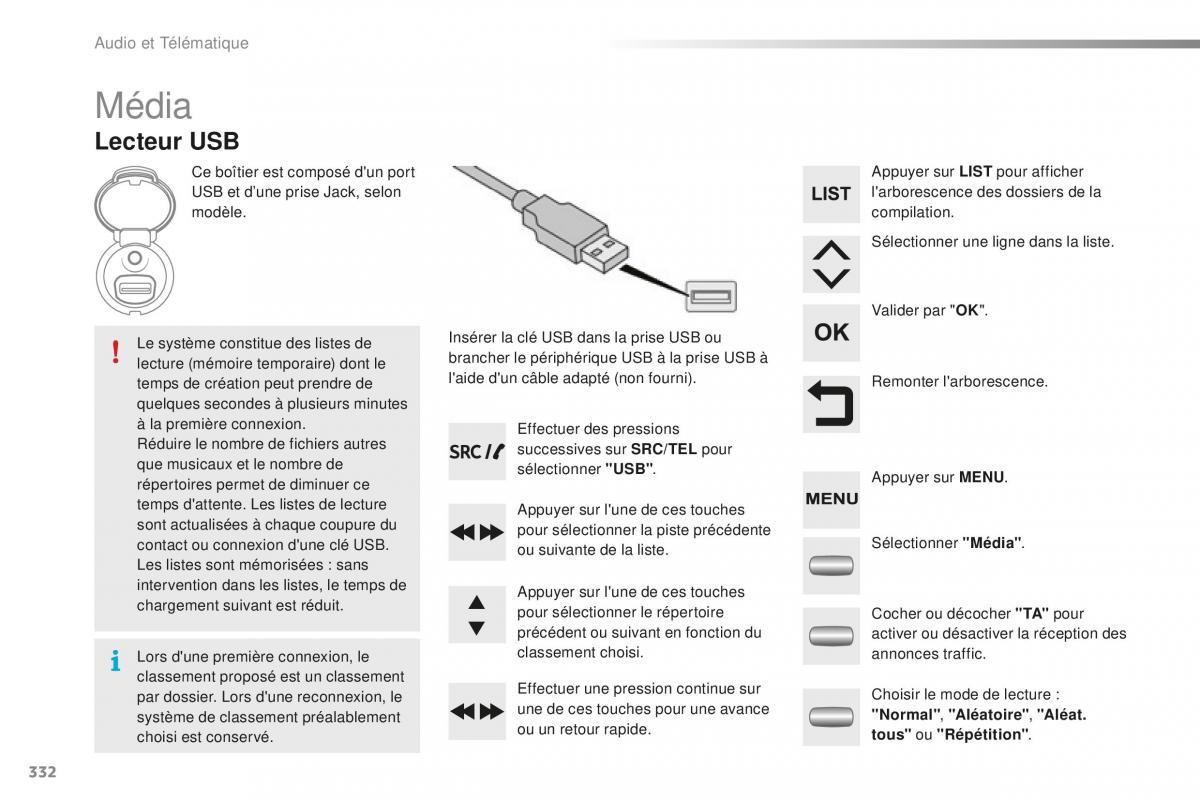 Peugeot 2008 FL manuel du proprietaire / page 334