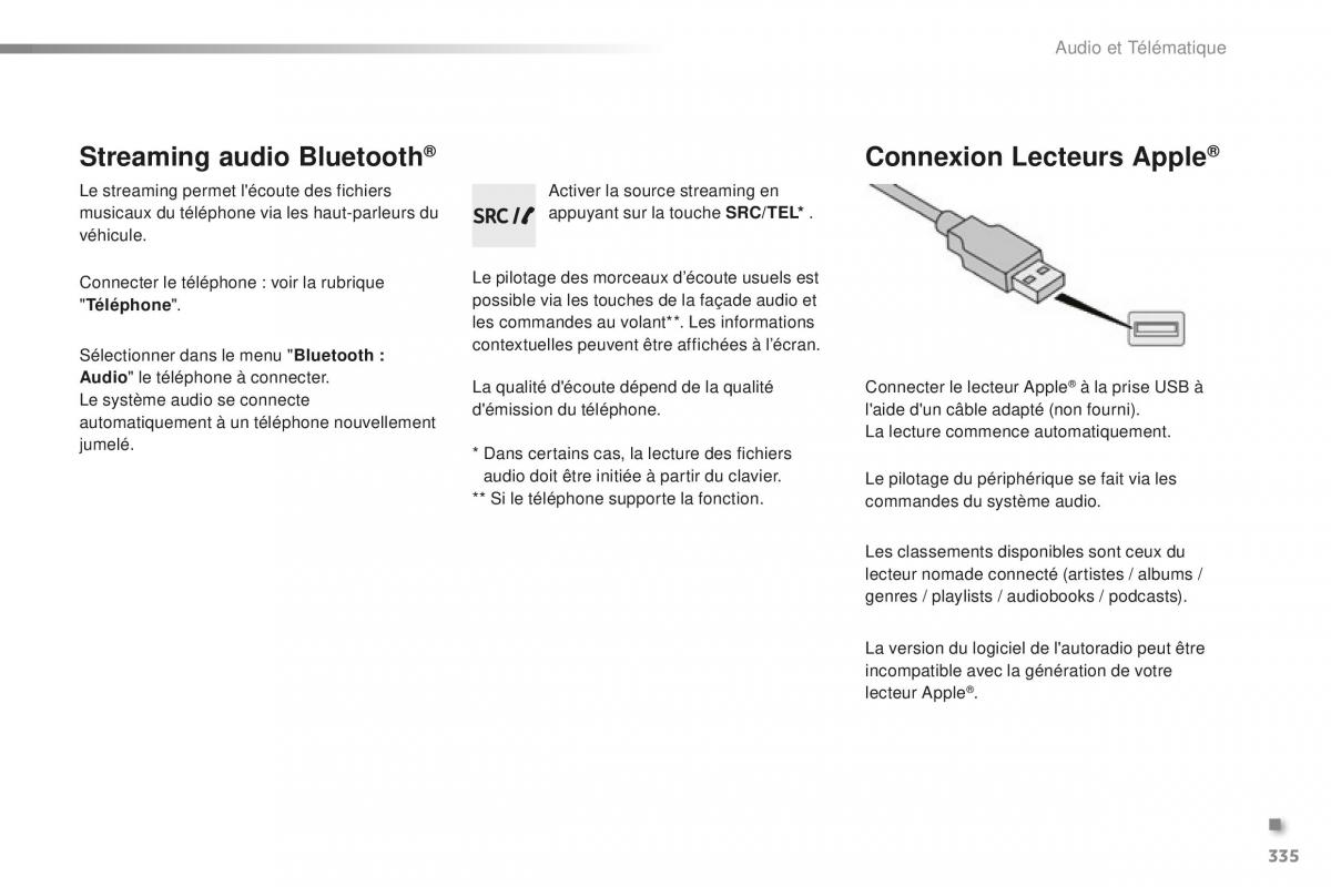 Peugeot 2008 FL manuel du proprietaire / page 337