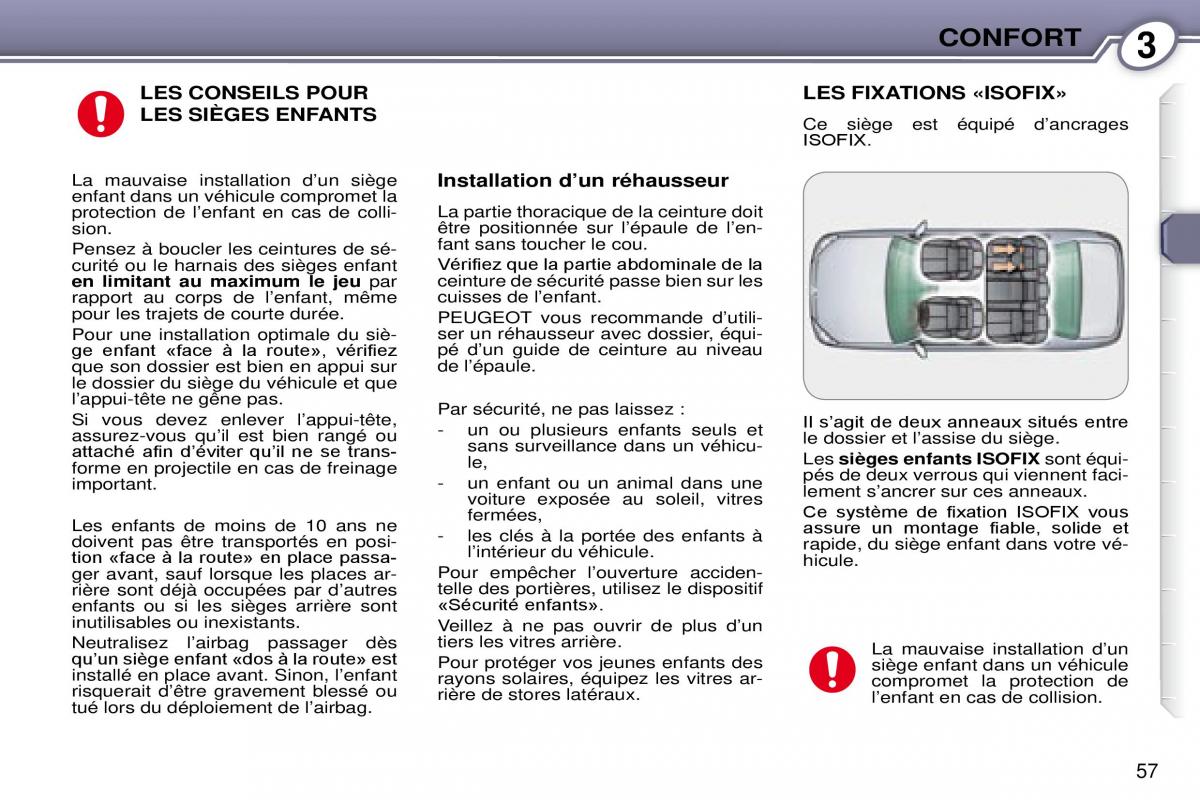 Peugeot 607 manuel du proprietaire / page 57