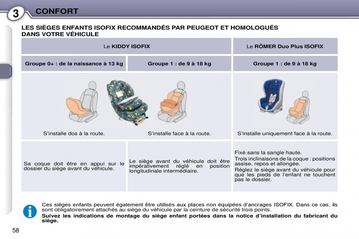 Peugeot 607 manuel du proprietaire / page 58