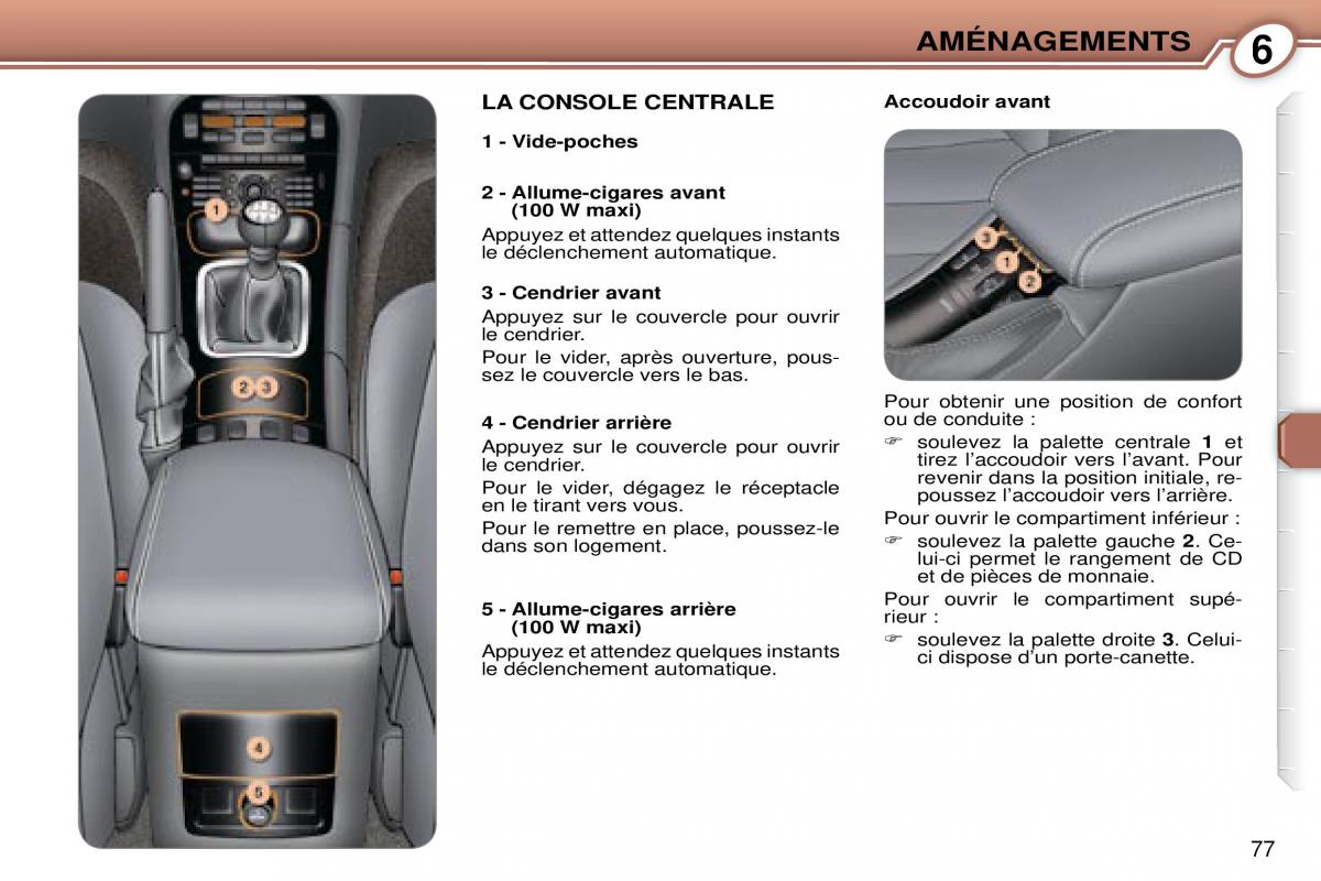 Peugeot 607 manuel du proprietaire / page 77