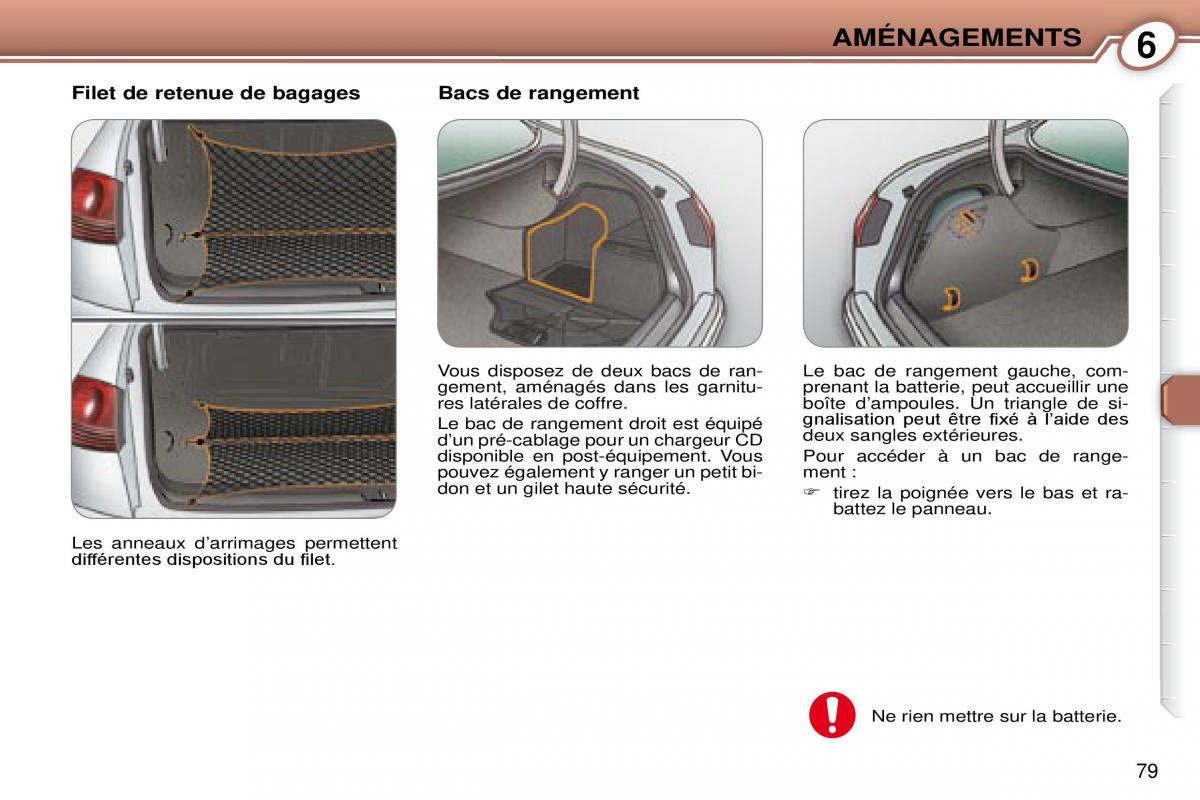 Peugeot 607 manuel du proprietaire / page 79