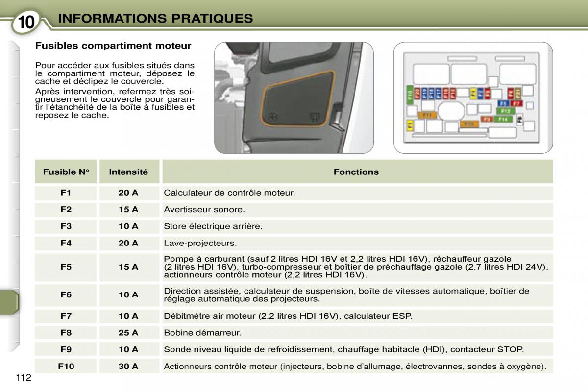 Peugeot 607 manuel du proprietaire / page 113