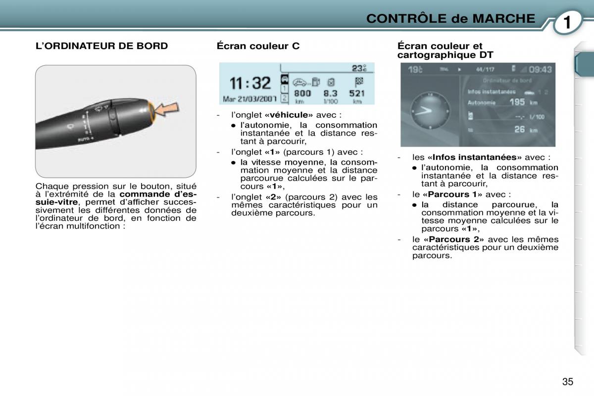 Peugeot 607 manuel du proprietaire / page 34