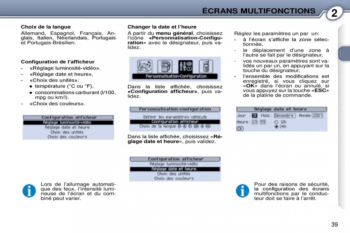 Peugeot 607 manuel du proprietaire / page 38