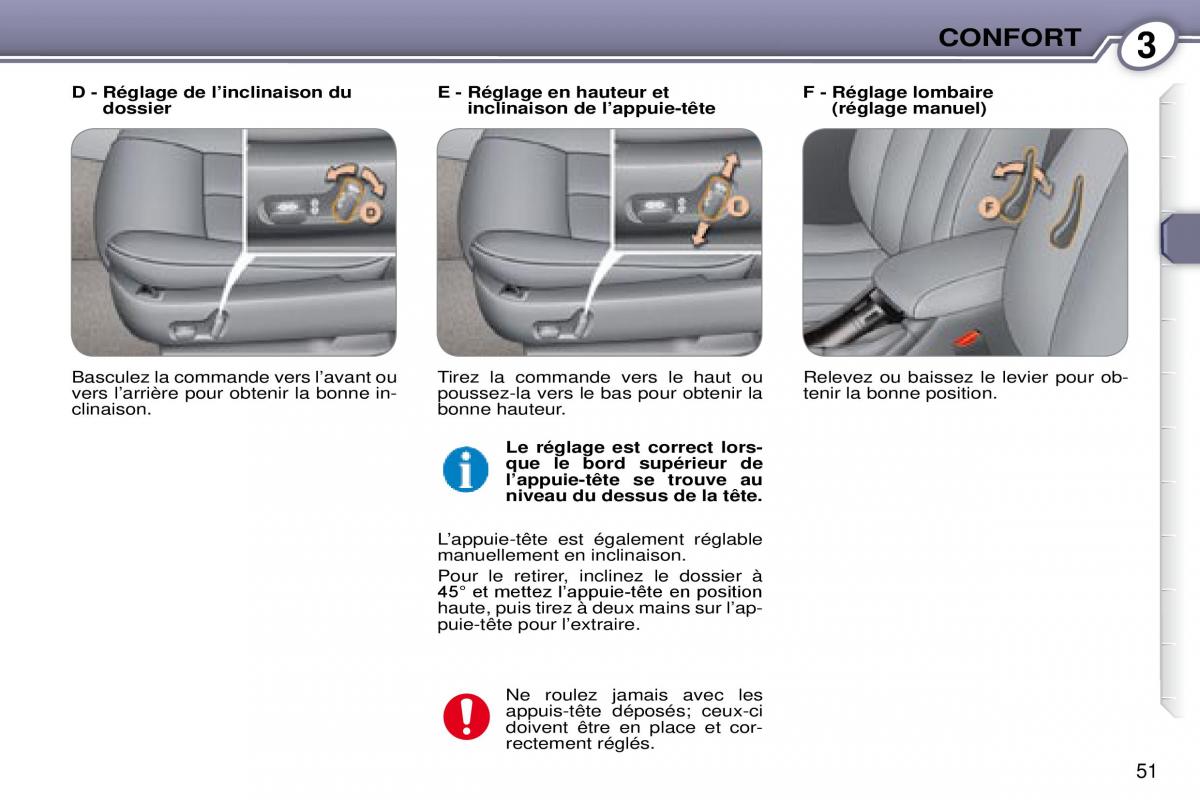 Peugeot 607 manuel du proprietaire / page 50