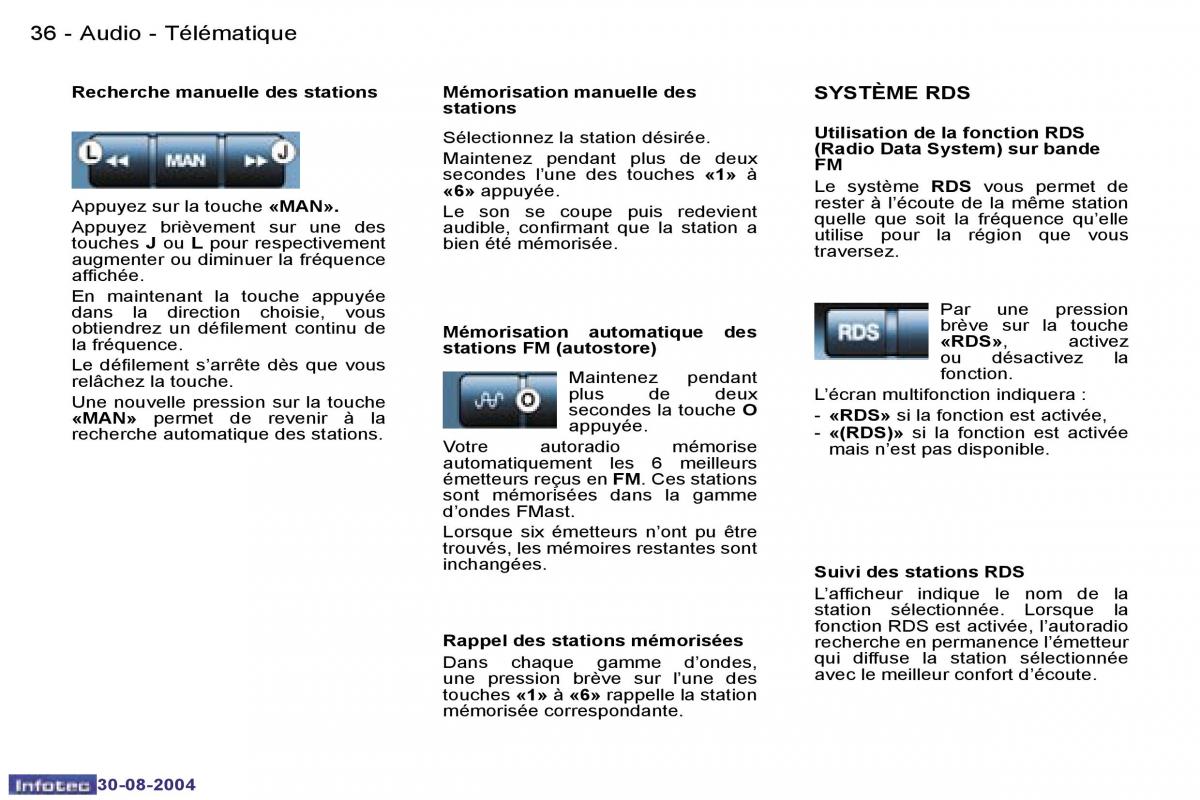 Peugeot 807 manuel du proprietaire / page 47