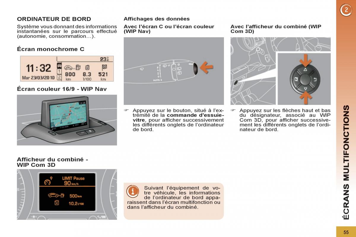 Peugeot 3008 manuel du proprietaire / page 57