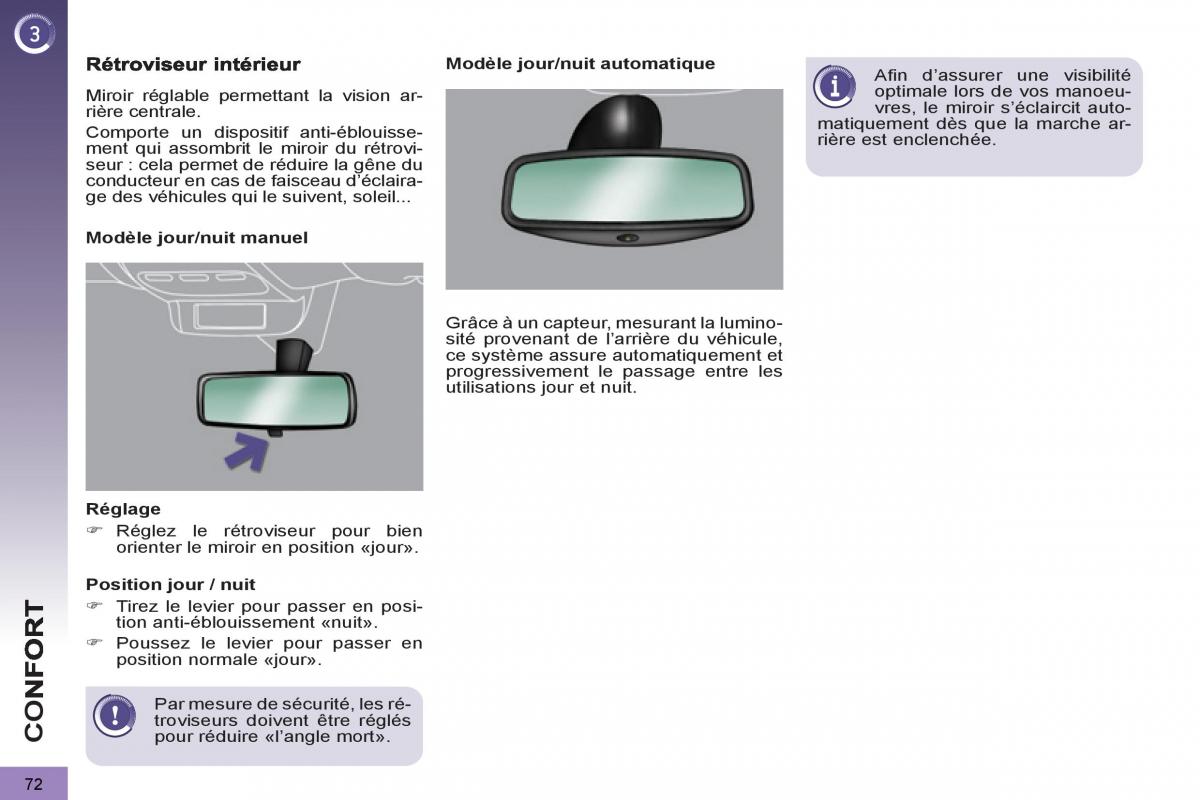 Peugeot 3008 manuel du proprietaire / page 74