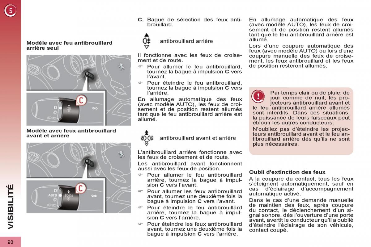 Peugeot 3008 manuel du proprietaire / page 92