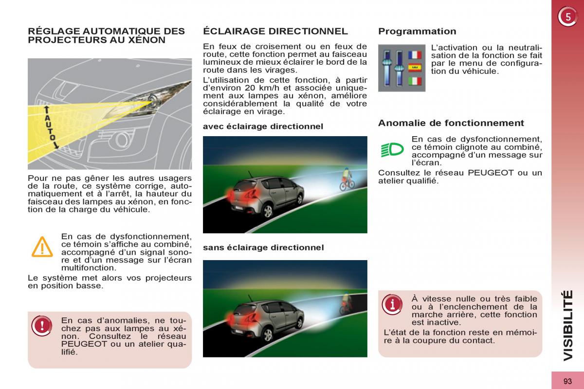 Peugeot 3008 manuel du proprietaire / page 95