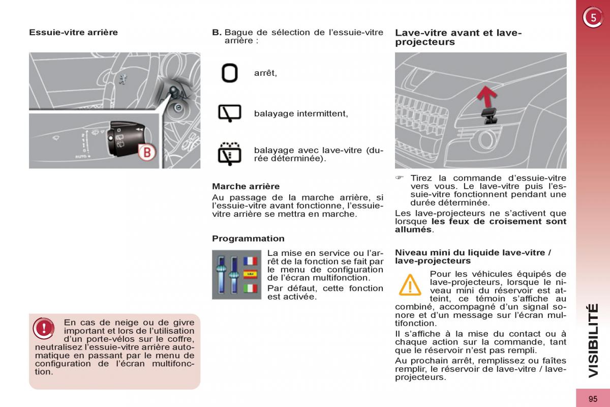 Peugeot 3008 manuel du proprietaire / page 97