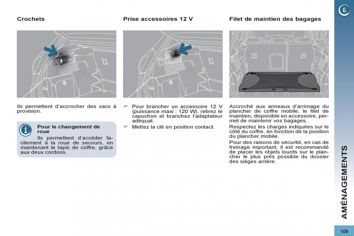 Peugeot 3008 manuel du proprietaire / page 111