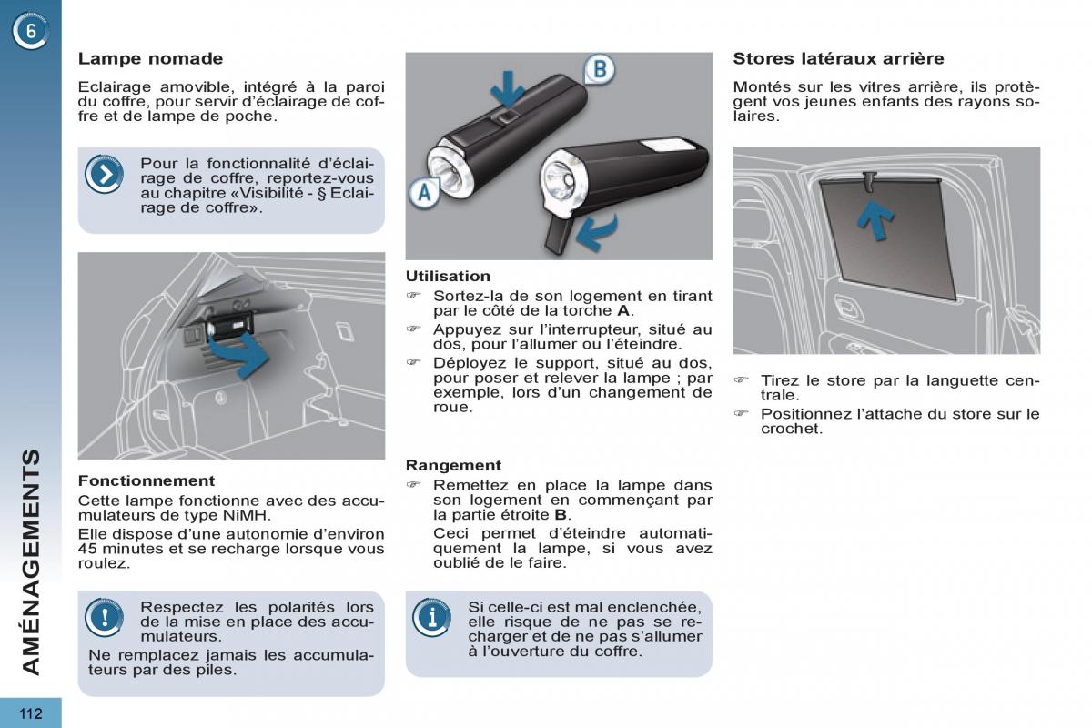 Peugeot 3008 manuel du proprietaire / page 114