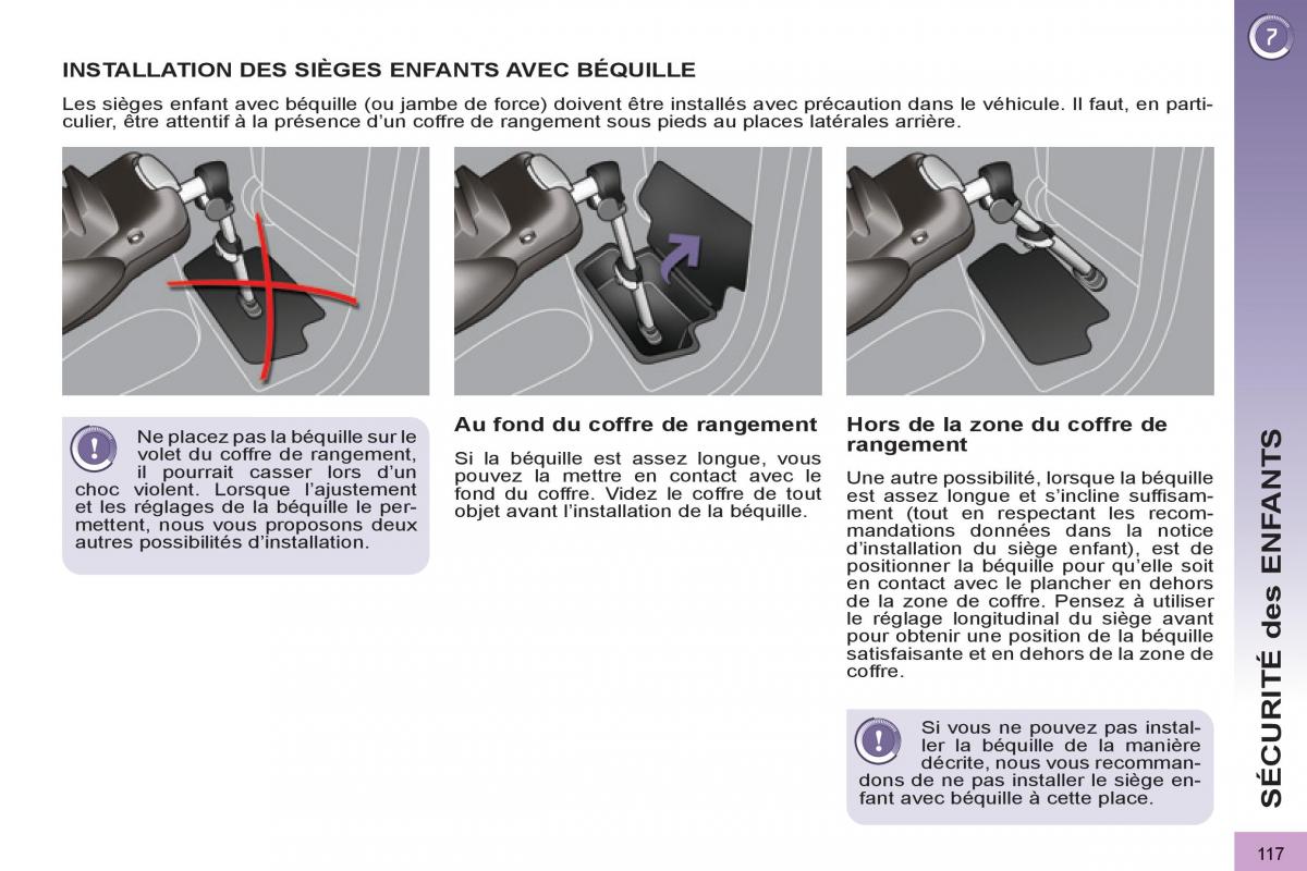 Peugeot 3008 manuel du proprietaire / page 119