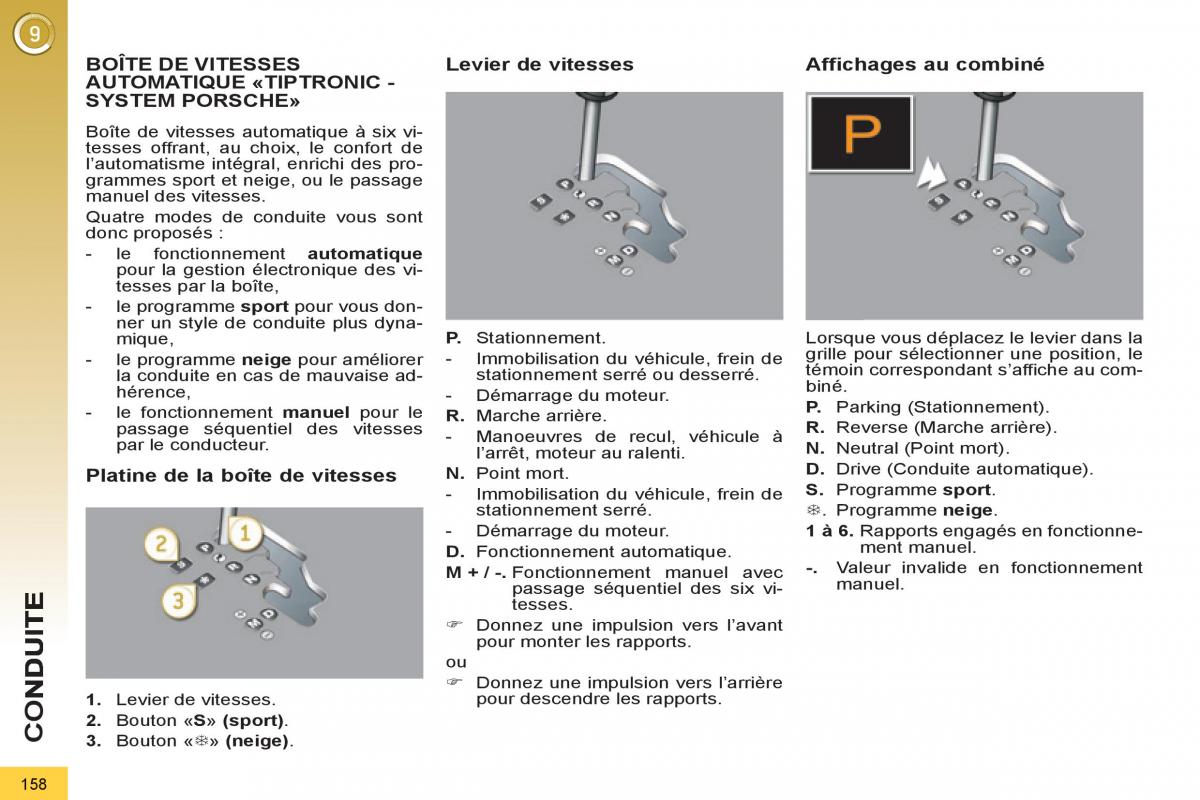 Peugeot 3008 manuel du proprietaire / page 160