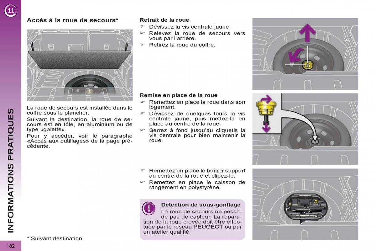 Peugeot 3008 manuel du proprietaire / page 184