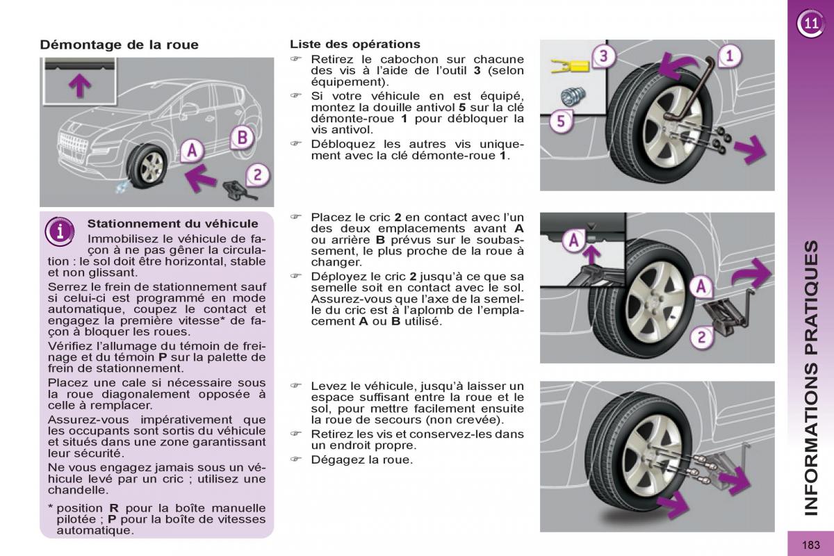 Peugeot 3008 manuel du proprietaire / page 185