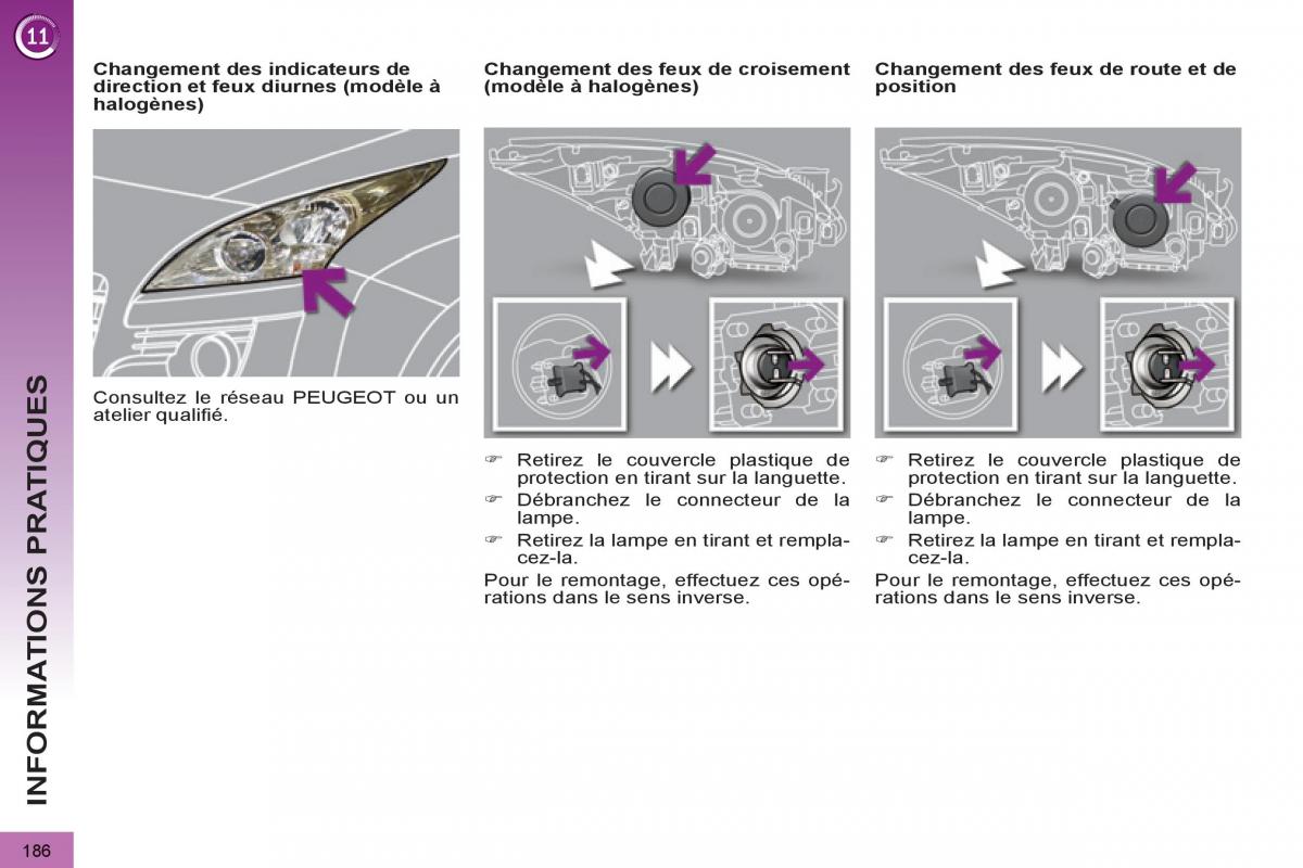 Peugeot 3008 manuel du proprietaire / page 188