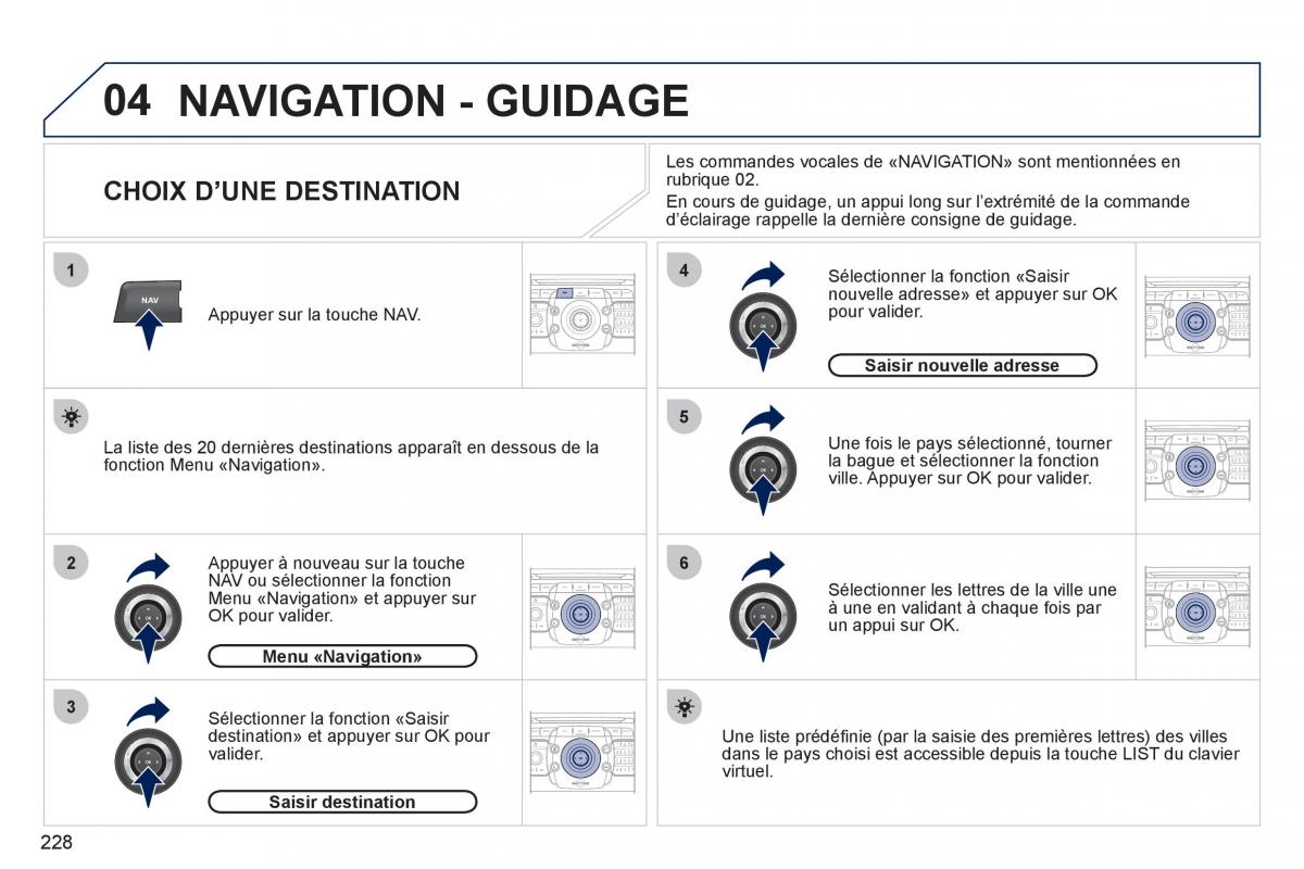 Peugeot 3008 manuel du proprietaire / page 230