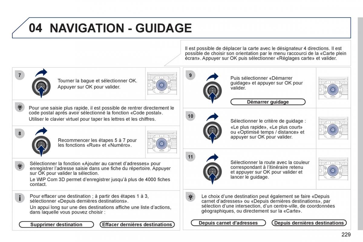 Peugeot 3008 manuel du proprietaire / page 231