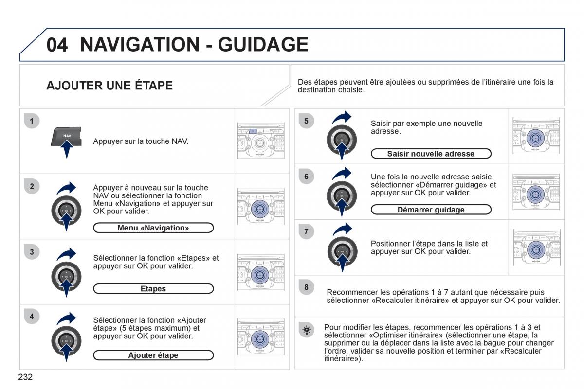 Peugeot 3008 manuel du proprietaire / page 234