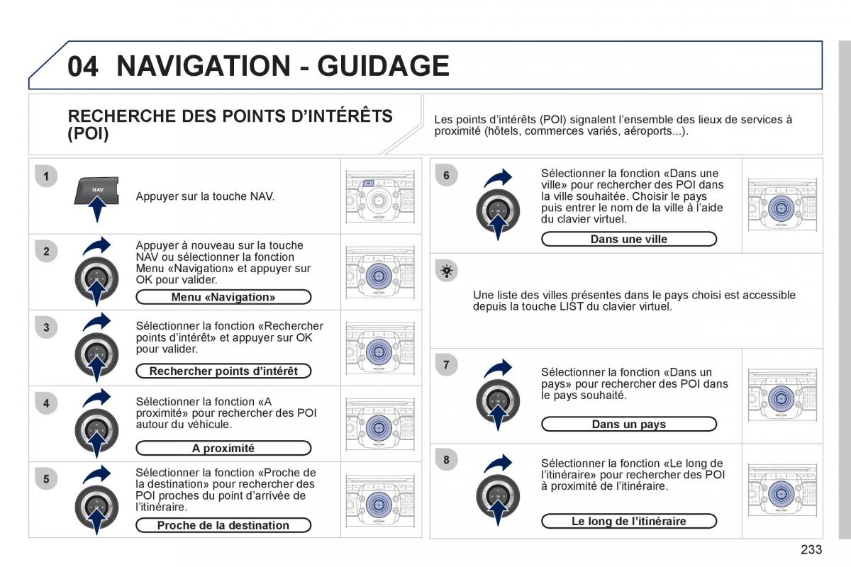 Peugeot 3008 manuel du proprietaire / page 235