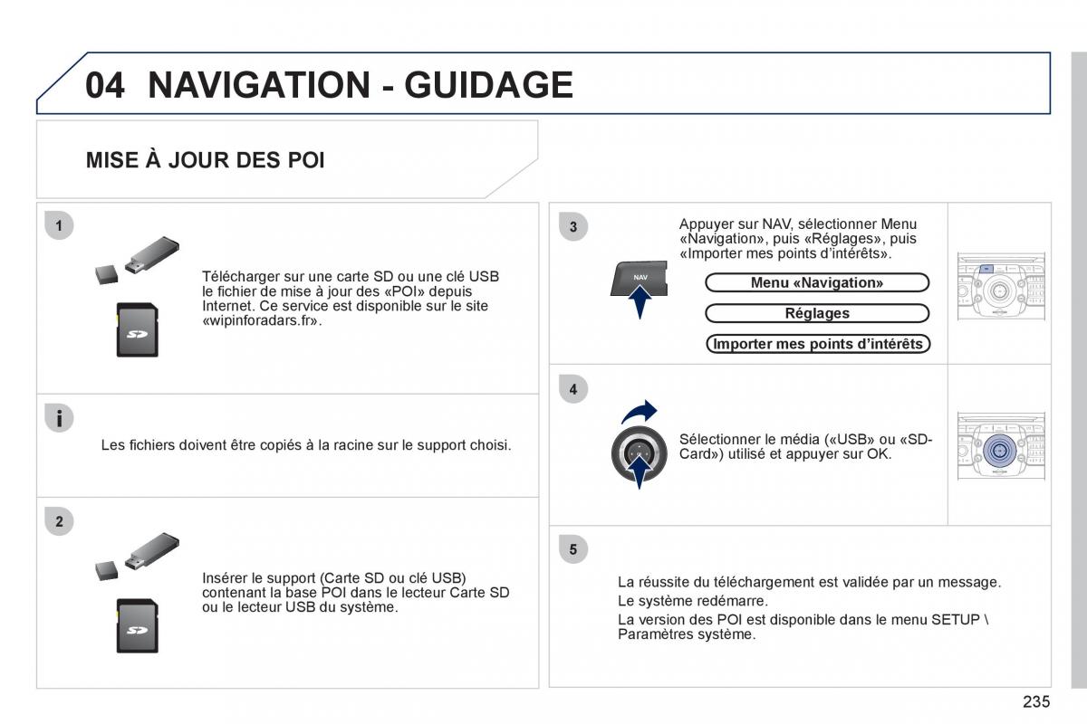 Peugeot 3008 manuel du proprietaire / page 237