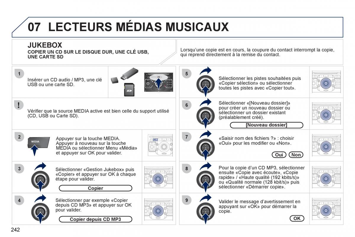 Peugeot 3008 manuel du proprietaire / page 244