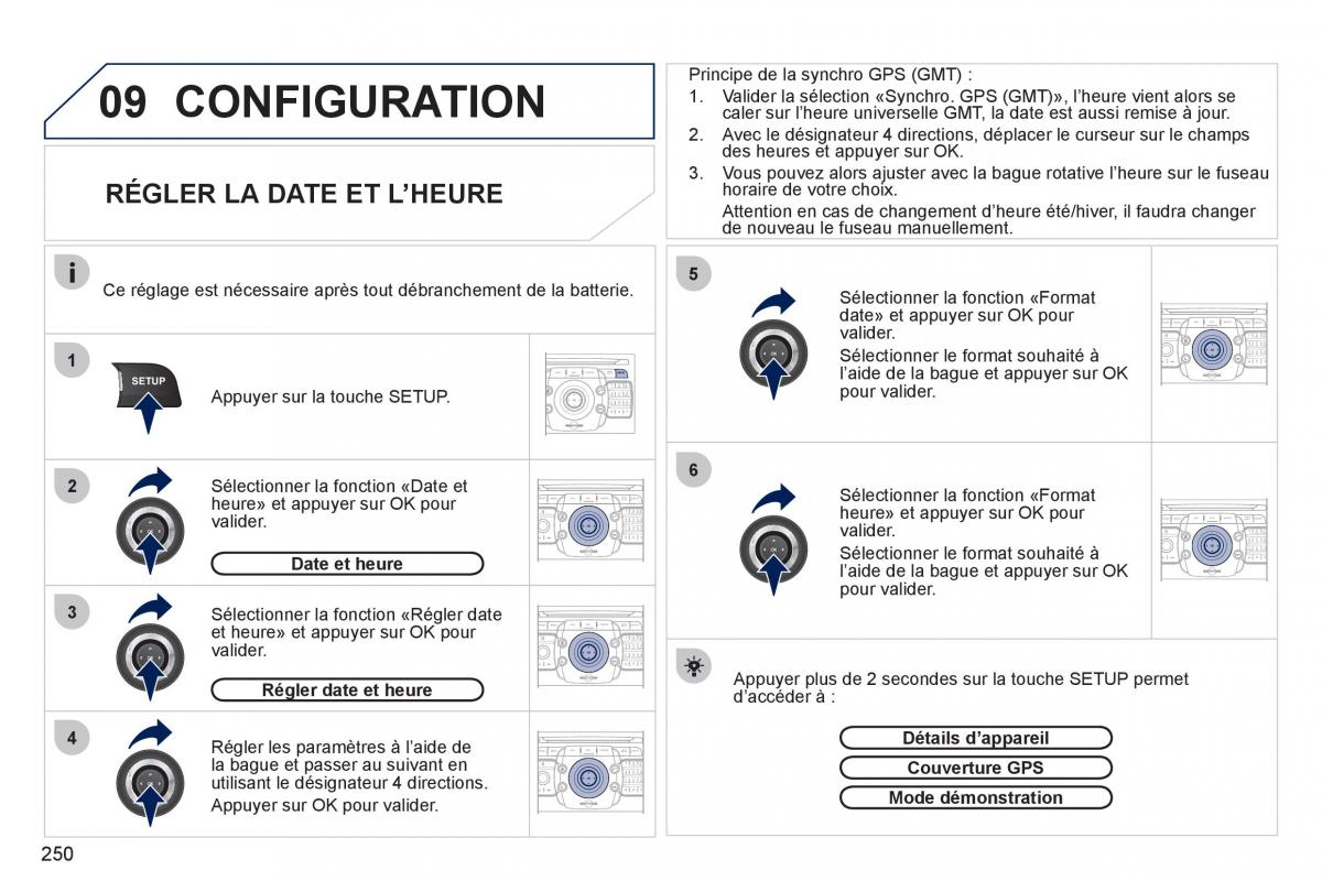 Peugeot 3008 manuel du proprietaire / page 252