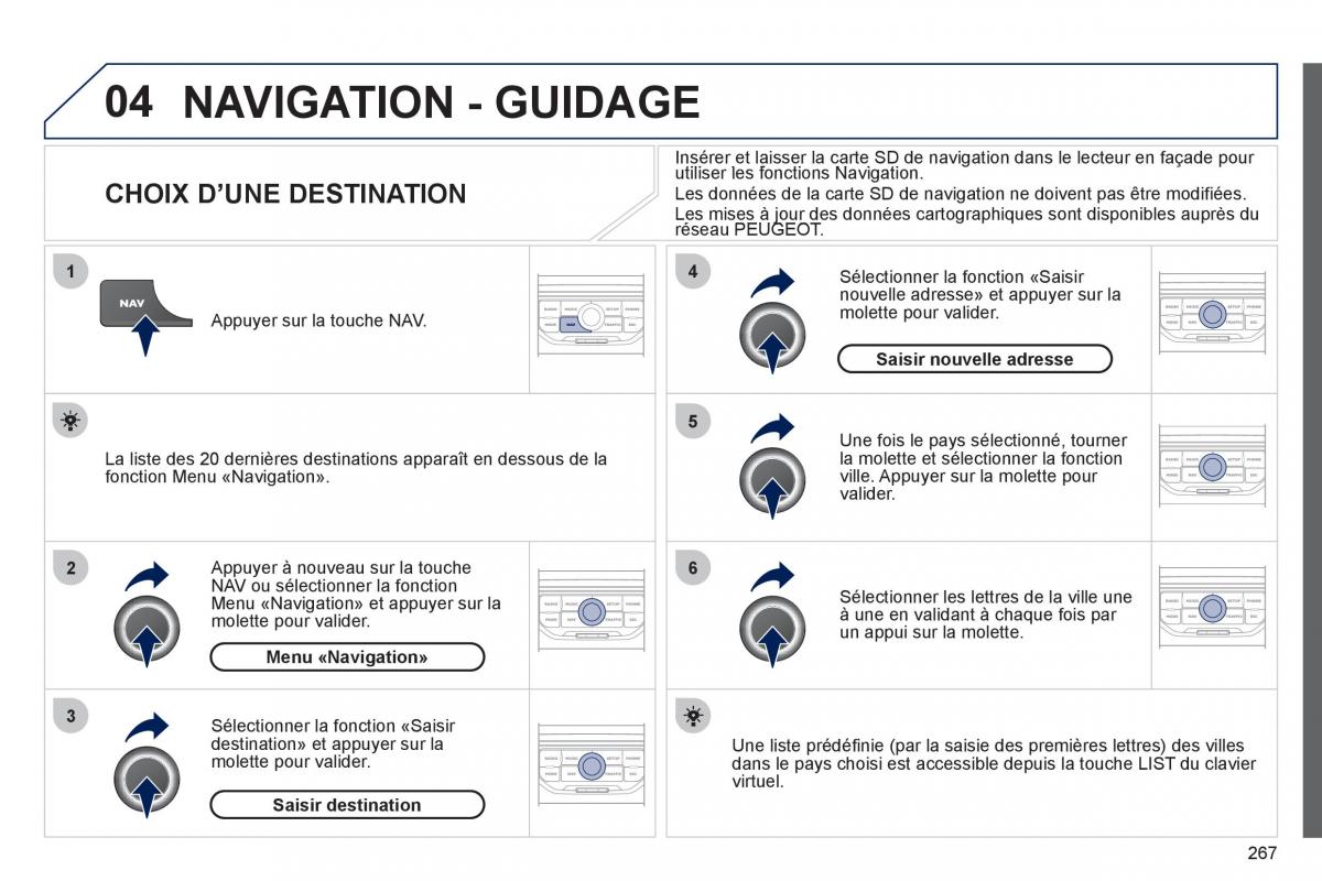 Peugeot 3008 manuel du proprietaire / page 269