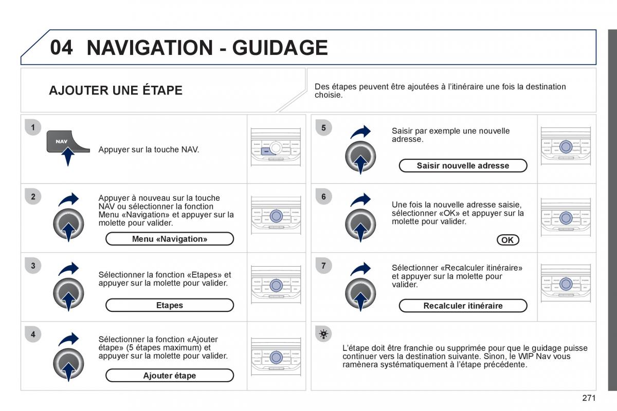 Peugeot 3008 manuel du proprietaire / page 273