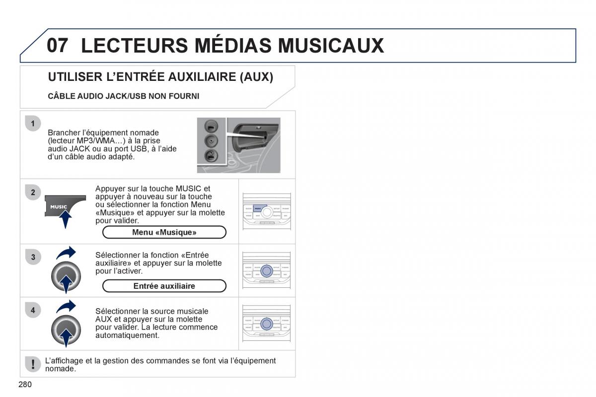 Peugeot 3008 manuel du proprietaire / page 282