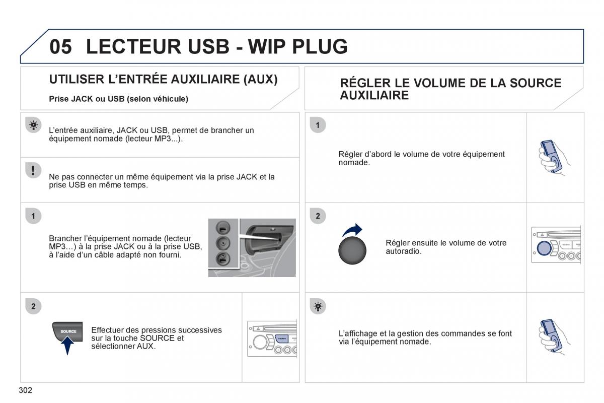 Peugeot 3008 manuel du proprietaire / page 304