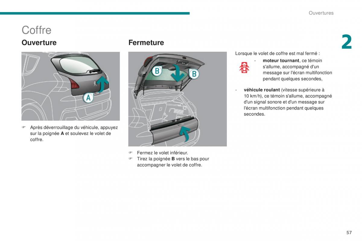 Peugeot 3008 FL manuel du proprietaire / page 59