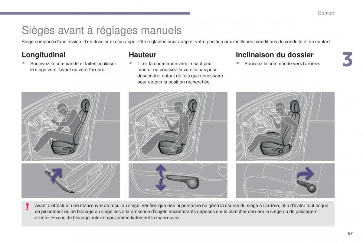 Peugeot 3008 FL manuel du proprietaire / page 69