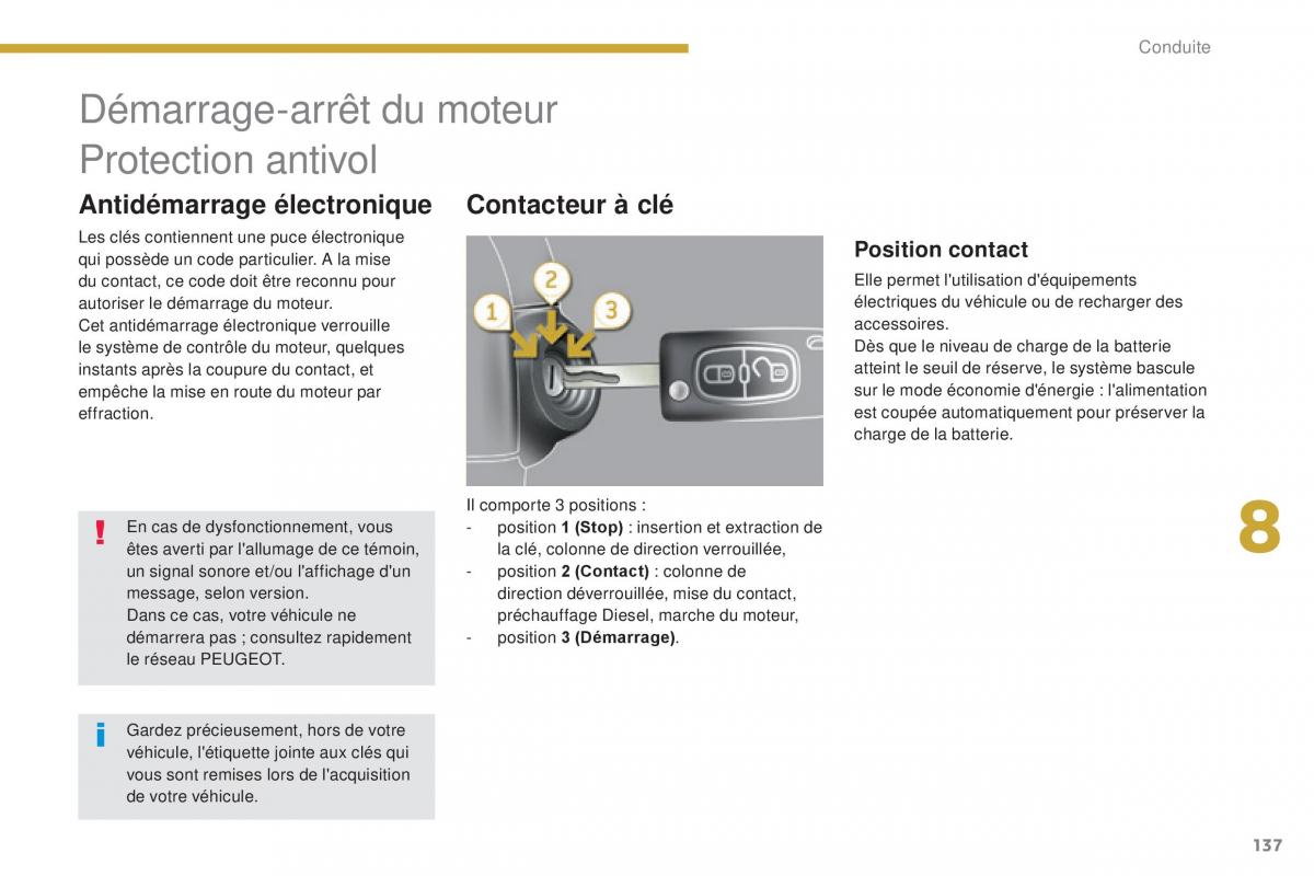 Peugeot 3008 FL manuel du proprietaire / page 139