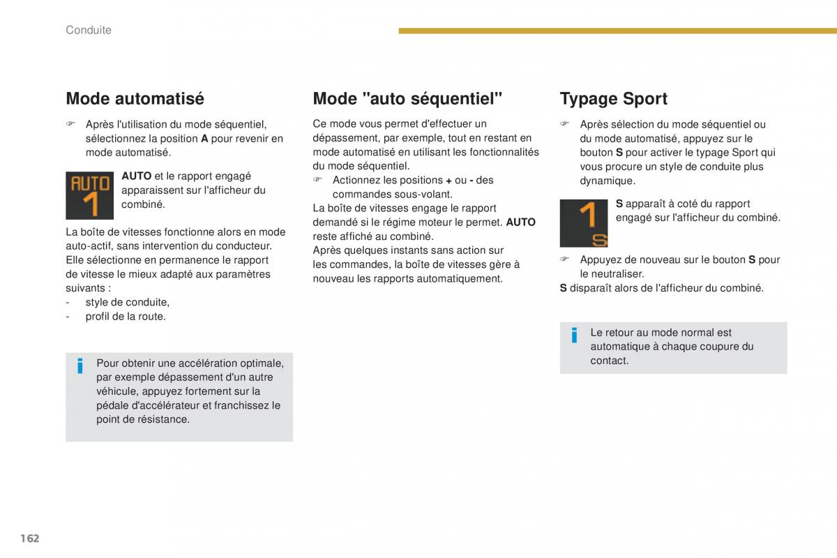 Peugeot 3008 FL manuel du proprietaire / page 164