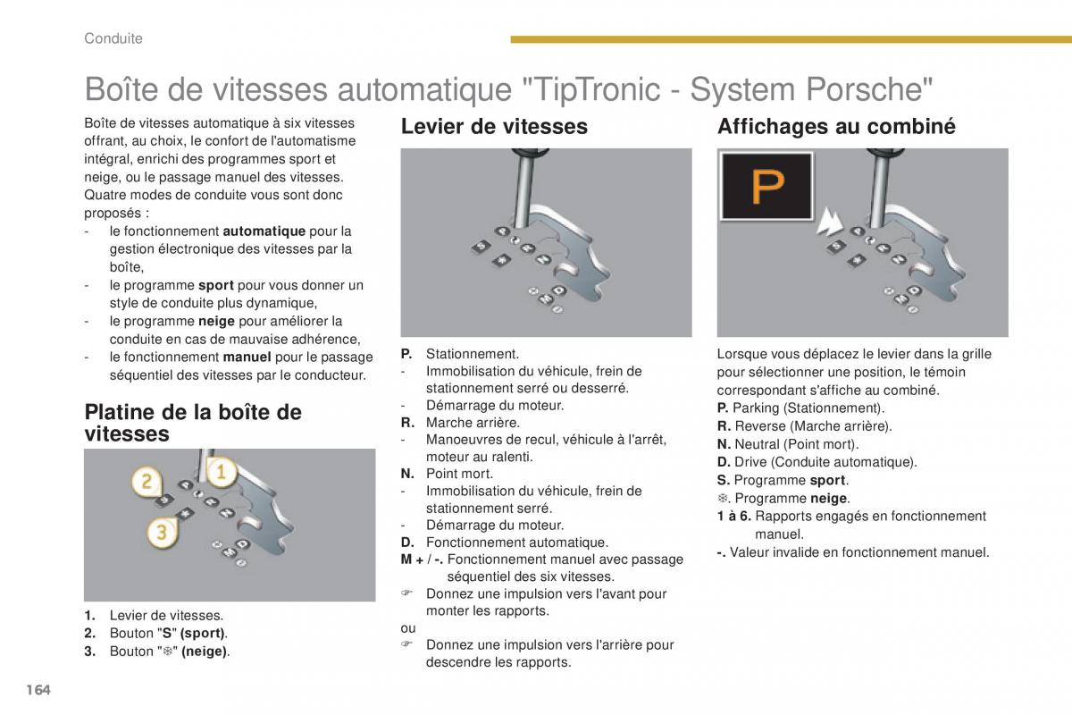 Peugeot 3008 FL manuel du proprietaire / page 166