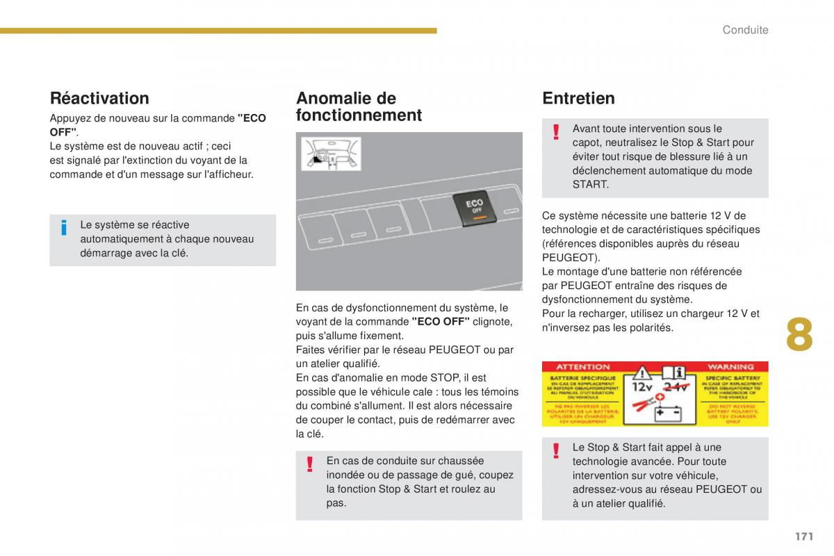 Peugeot 3008 FL manuel du proprietaire / page 173