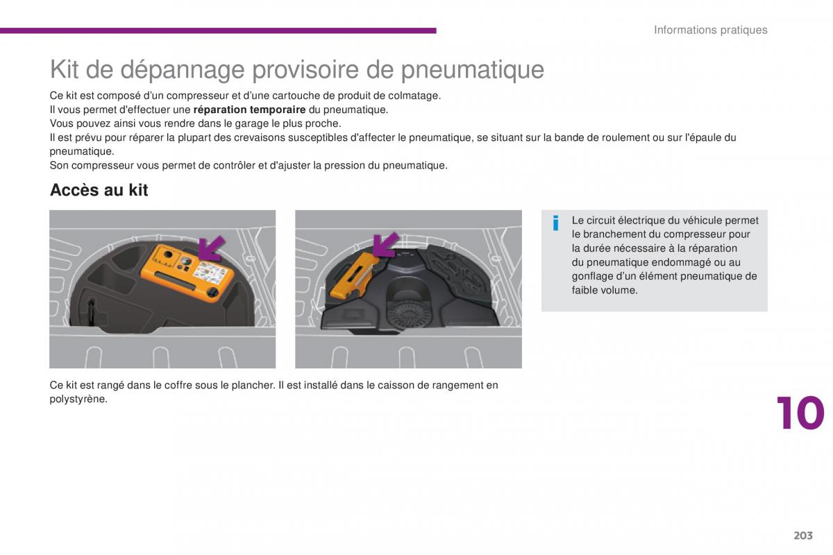 Peugeot 3008 FL manuel du proprietaire / page 205