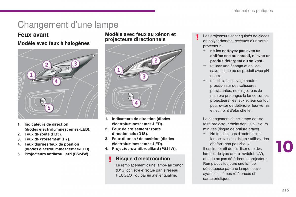 Peugeot 3008 FL manuel du proprietaire / page 217