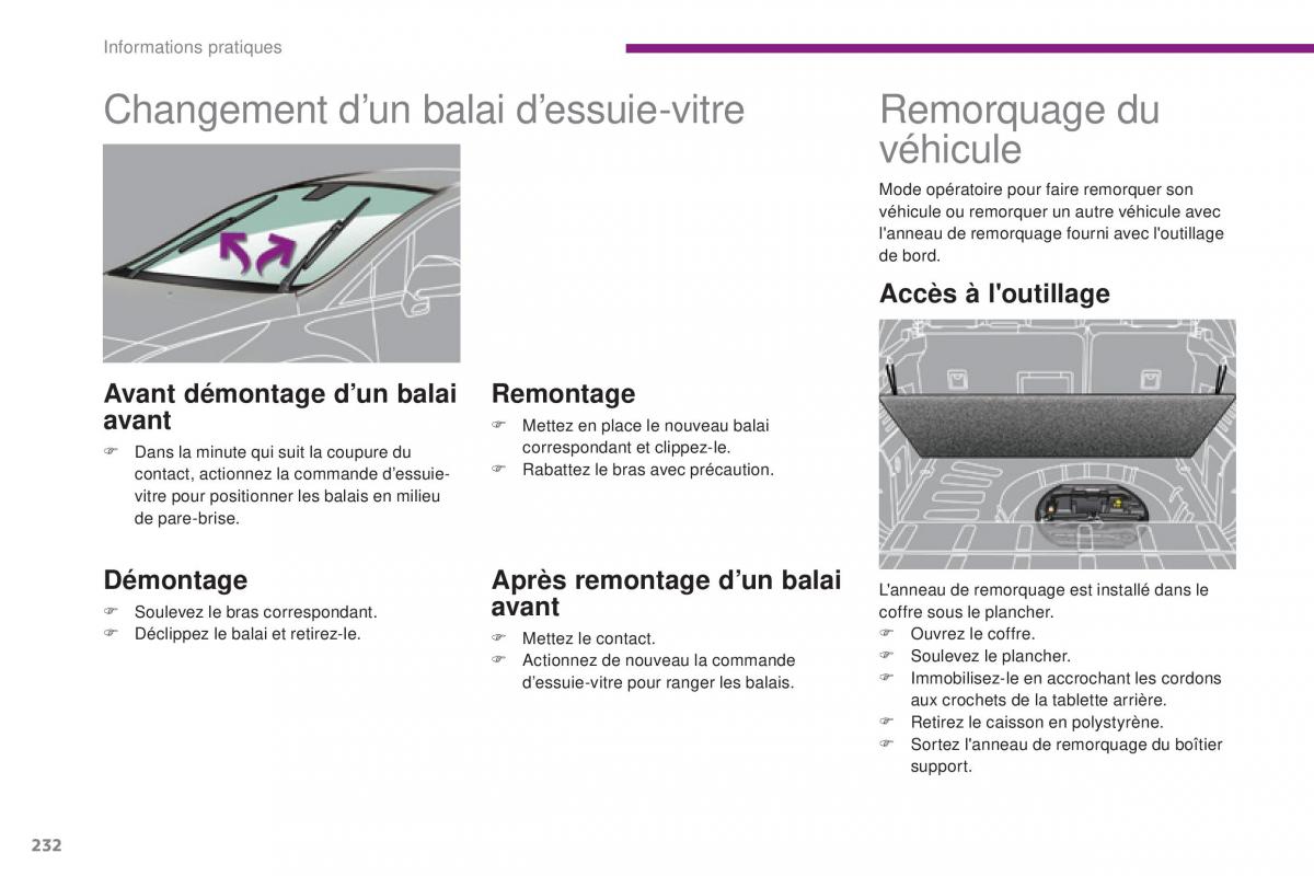 Peugeot 3008 FL manuel du proprietaire / page 234