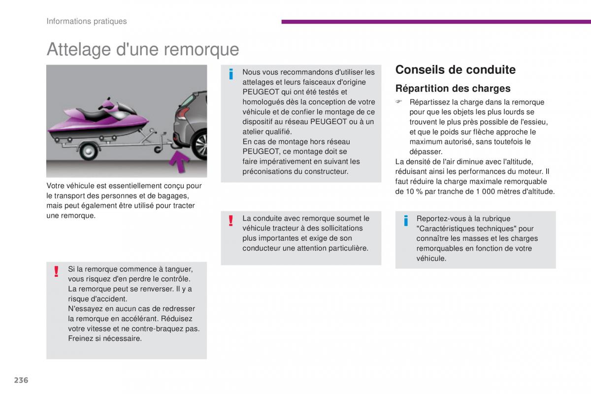 Peugeot 3008 FL manuel du proprietaire / page 238