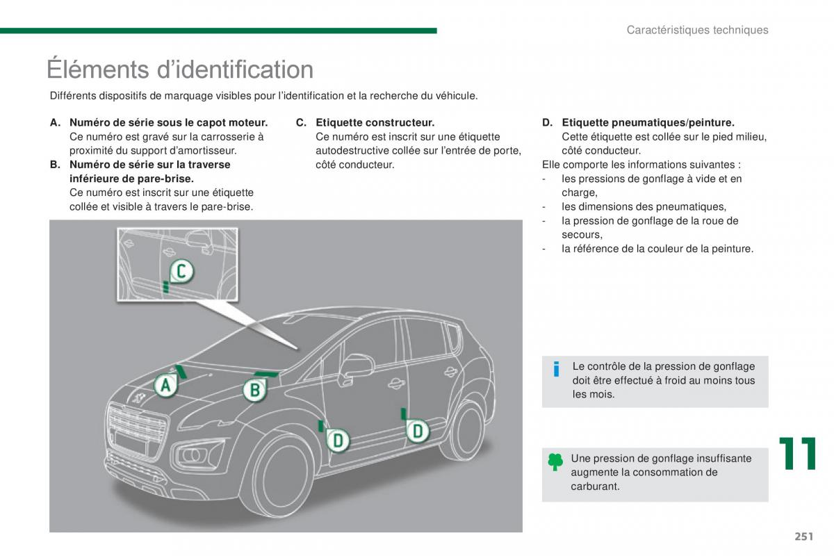 Peugeot 3008 FL manuel du proprietaire / page 253