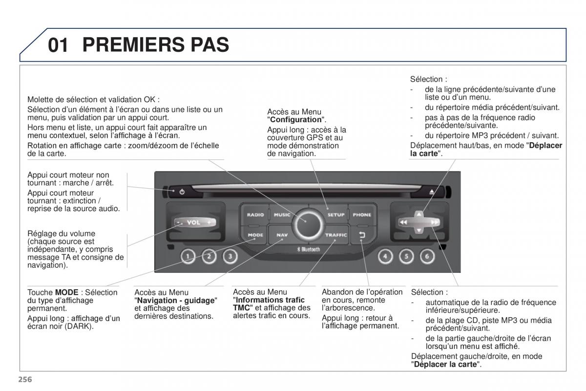 Peugeot 3008 FL manuel du proprietaire / page 258