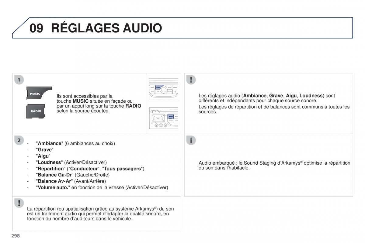 Peugeot 3008 FL manuel du proprietaire / page 300