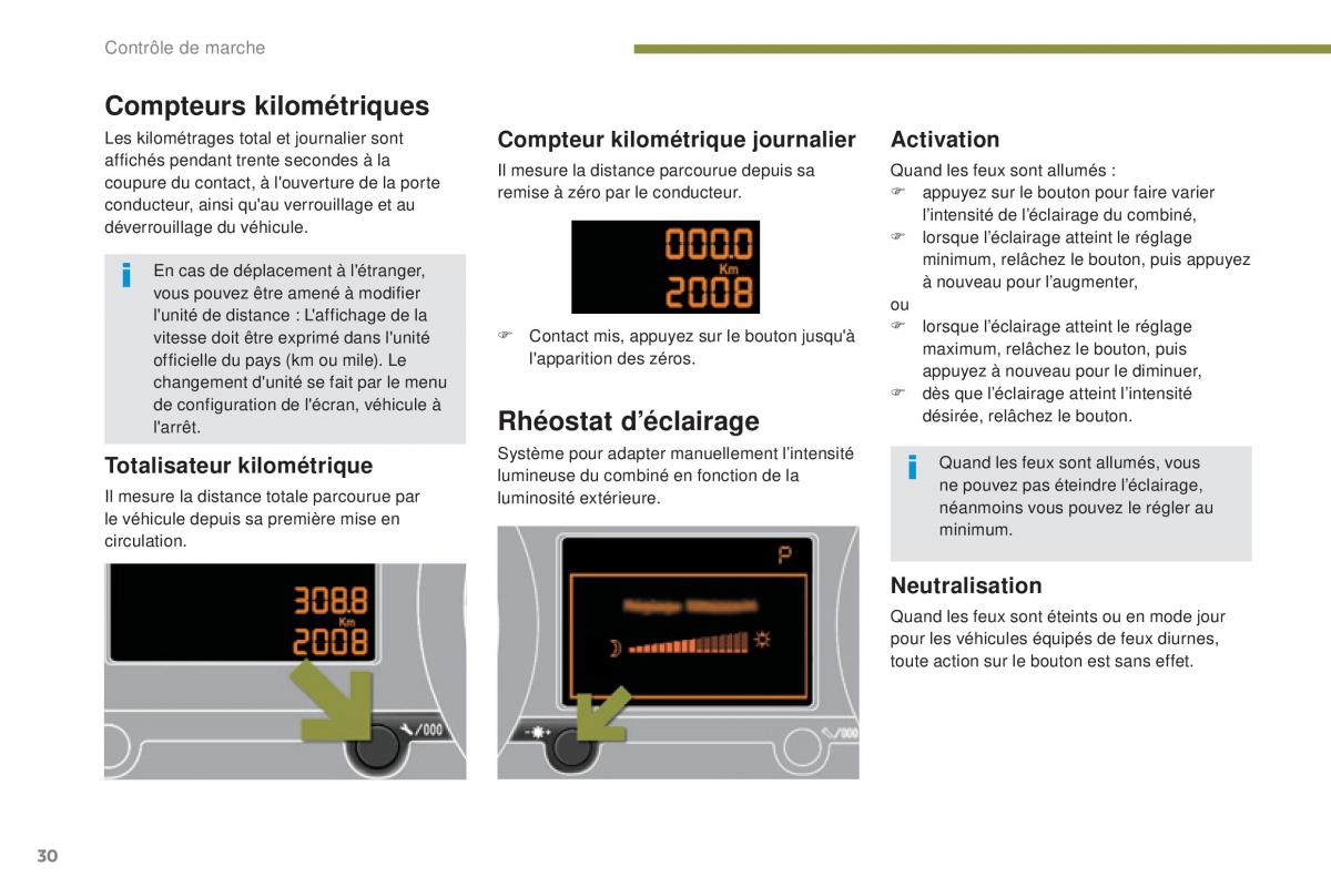 Peugeot 3008 FL manuel du proprietaire / page 32